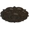 Ekena Millwork Deria Ceiling Medallion (Fits Canopies up to 6"), Hand-Painted Stone Hearth, 20 1/4"OD x 1 1/2"P CM20DRSHF - alternate 2